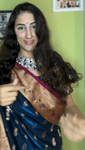Indian Look🇮🇳#india #bharat #indianlook #persiangirl #saari #foreignerinin.mp4